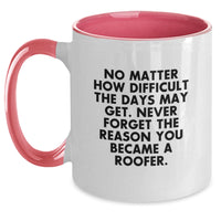 Load image into Gallery viewer, Funny Roofer Gifts from Friends for Christmas Unique - Two Tone Coffee Mug - Main
