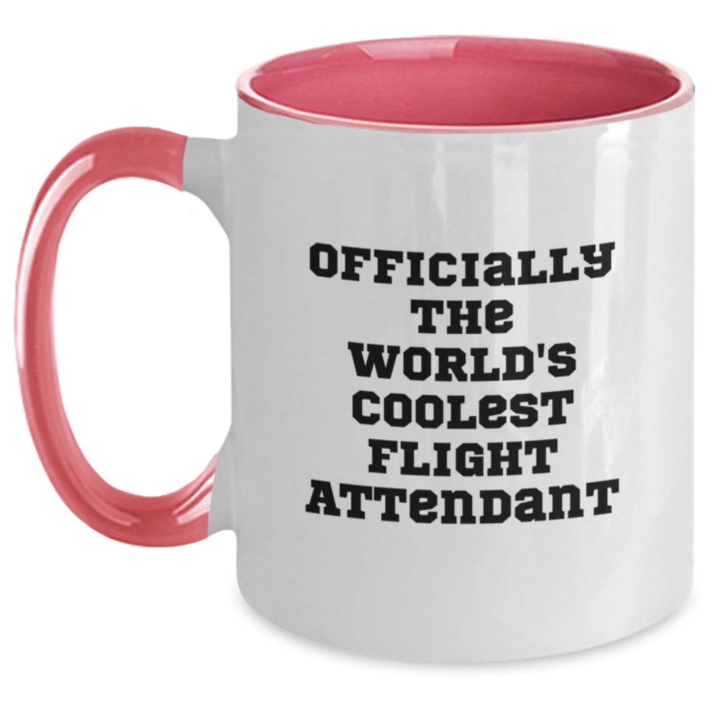 Funny Flight Attendant Gifts from Men - Officially The World's Coolest Flight Attendant Mug - Main