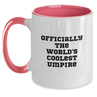 Load image into Gallery viewer, Funny Umpire Gifts from Men for Umpire, Officially The World's Coolest Umpire Two Tone Coffee Mug Christmas Unique Gifts - Main
