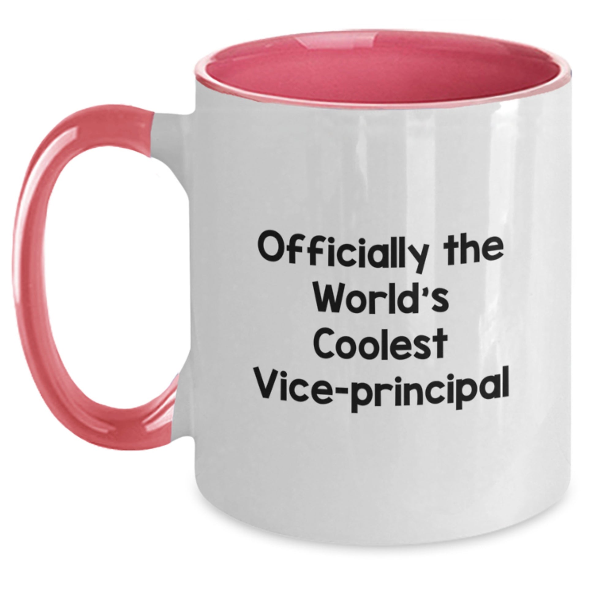 Funny Vice-principal Gifts from Friends for Vice-principal, Officially The World's Coolest Vice-principal Two Tone Coffee Mug, Christmas Unique Gifts - Main