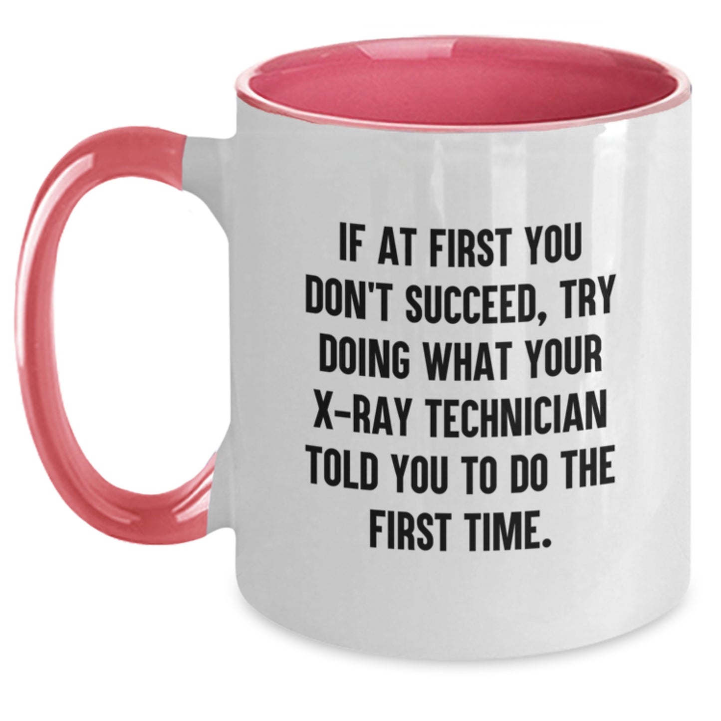 Funny X-Ray Technician Gifts from Men to X-Ray Technician for Valentine's Unique Two Tone Coffee Mugs - Main