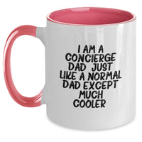 Load image into Gallery viewer, Funny Concierge Gifts from Dad for Valentine's Unique Two Tone Coffee Mug - Main

