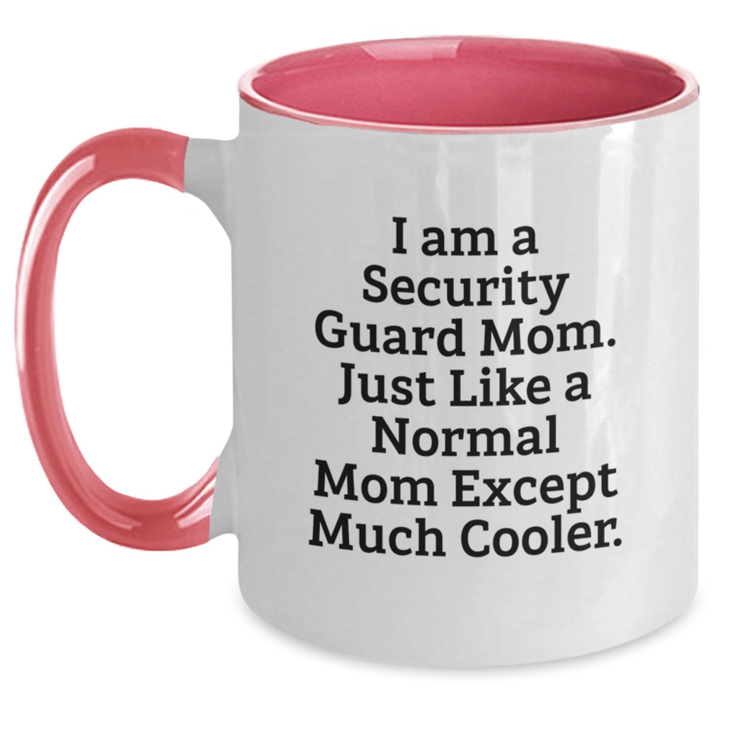 Funny Security Guard Mom Gifts from Friends for Birthday Unique Security Guard Two Tone Coffee Mugs - Main
