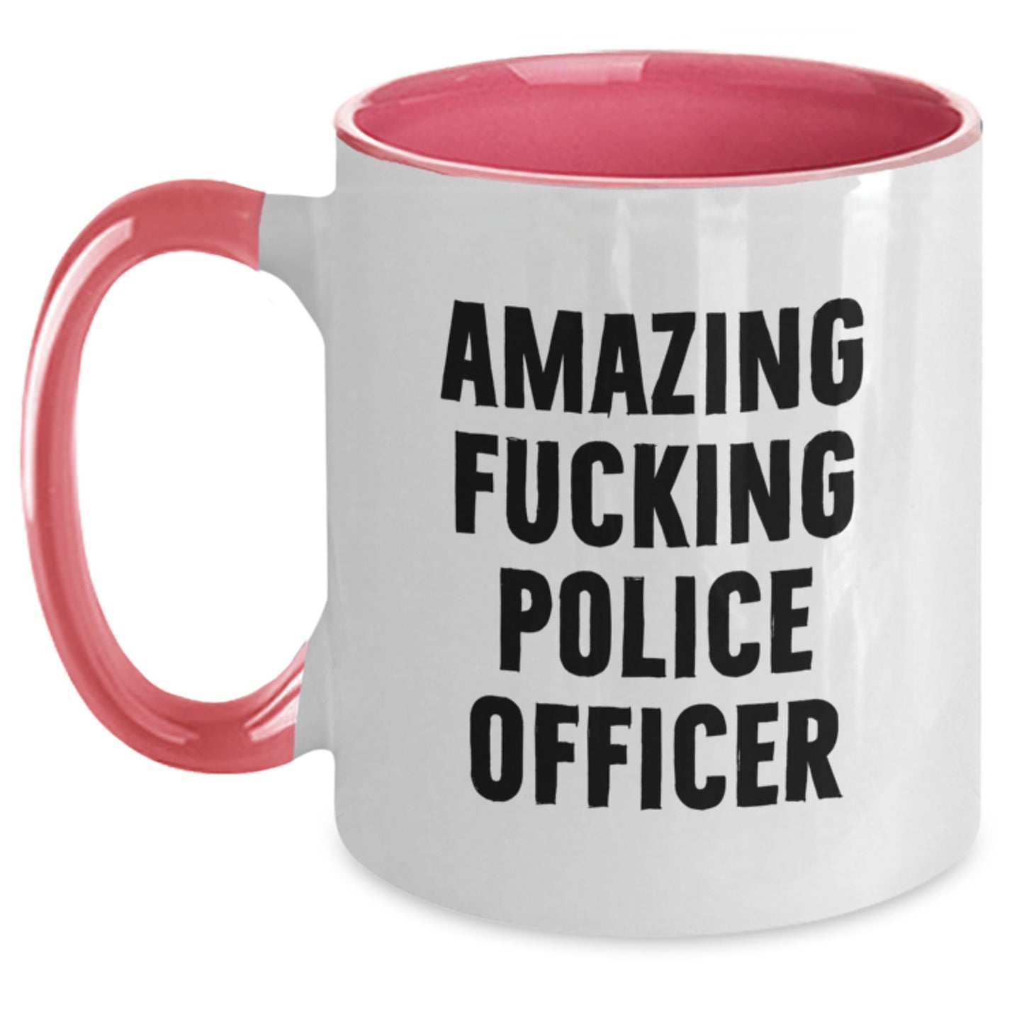 Funny Police Officer Gifts for Men Unique Valentine's Two Tone Coffee Mugs Gifts from Family - Main