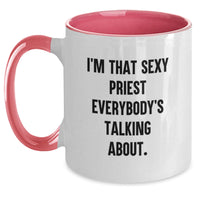 Load image into Gallery viewer, Funny Sexy Priest Gifts for Priest Men Valentine's Unique Two Tone Coffee Mugs - Main

