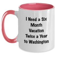 Load image into Gallery viewer, Inspirational Washington Funny Mugs, Gifts from Washington for Friends, Valentine's Unique Gifts Washington Two Tone Coffee Mugs - Main
