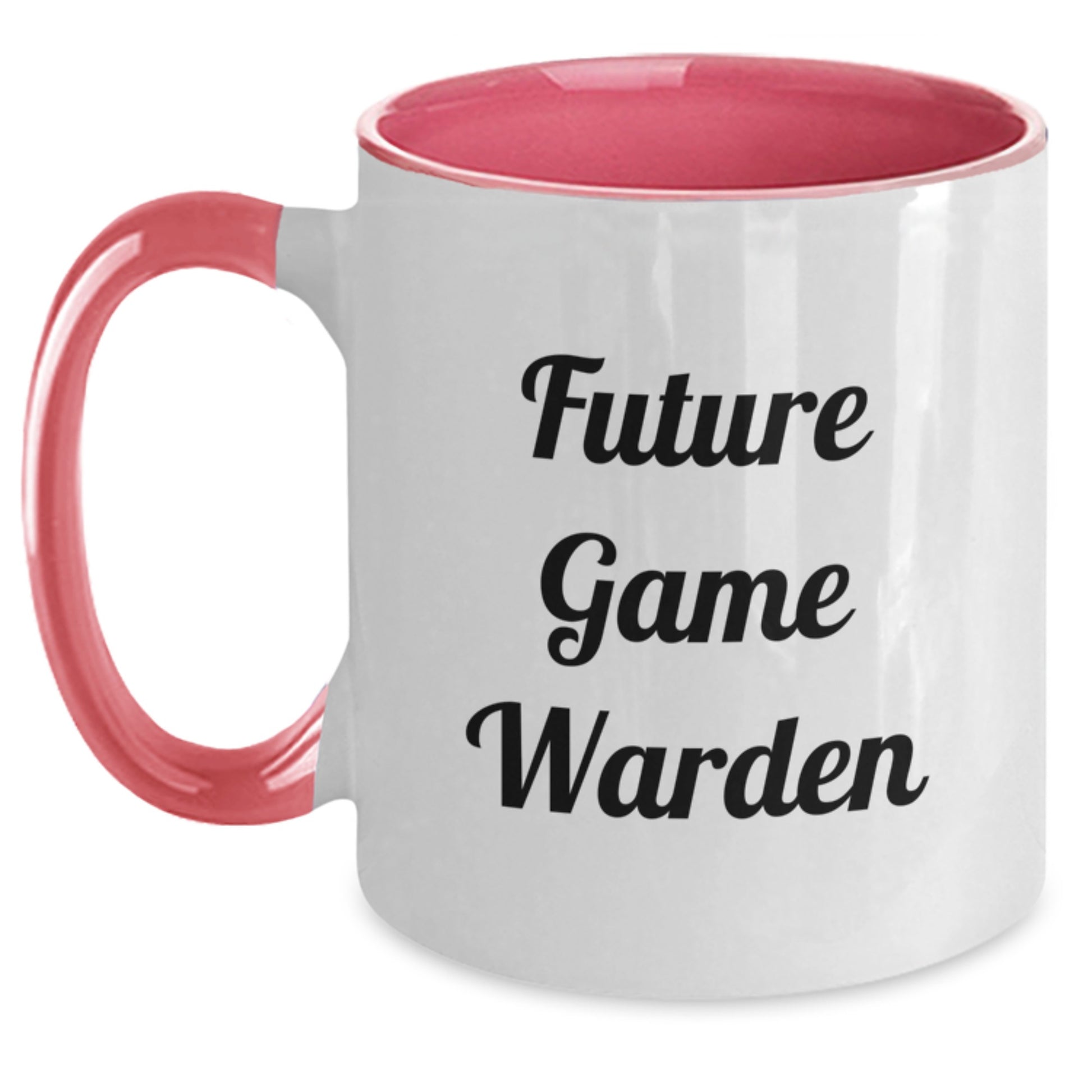 Future Game Warden Inspirational Humor Two Tone Coffee Mug Gifts for Men from Friends - Main