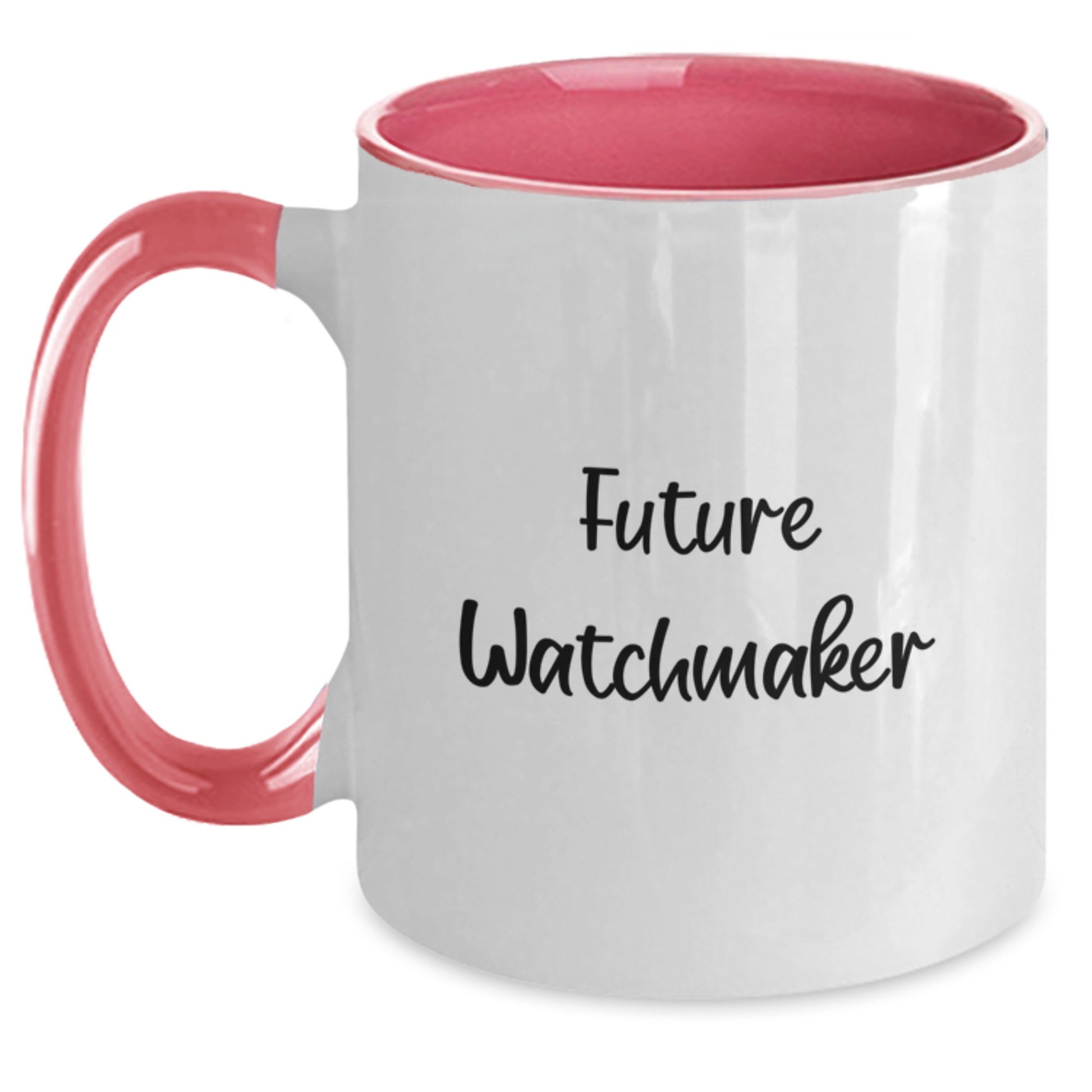 Funny Watchmaker Gifts, Graduation Unique Gifts for Watchmaker Friends, Two Tone Coffee Mug Quote - 'Future Watchmaker', Gifts from Friends - Main