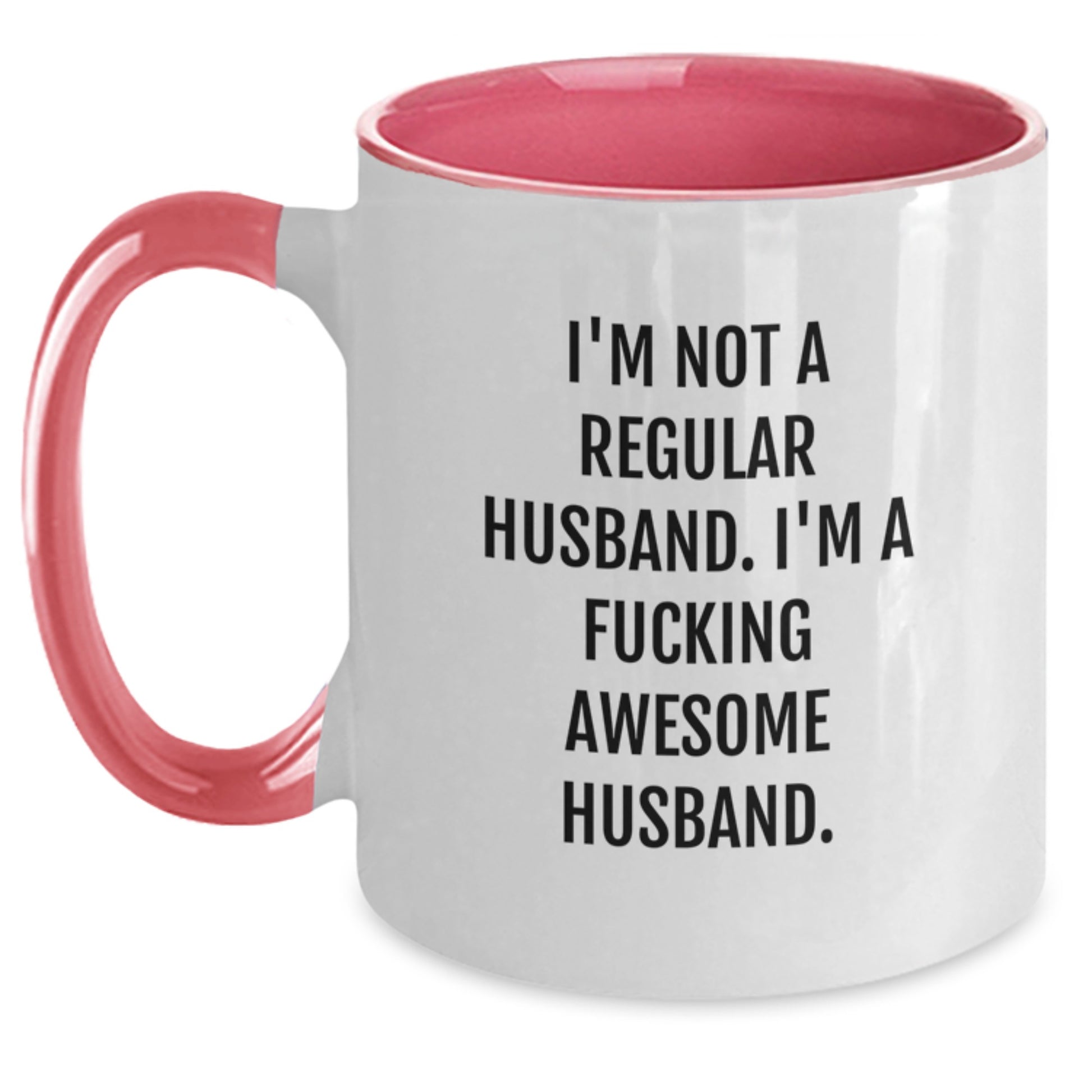 Funny Husband Gifts, I'm Not A Regular Husband, Two Tone Coffee Mug for Graduation, Gifts from Men to Husband, Unique Husband Graduation Gift - Main