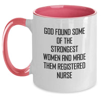 Load image into Gallery viewer, Funny Registered Nurse Gifts from Women, Cute Inspirational Quote Two Tone Coffee Mug for Valentine's, Registered Nurse Love - Main
