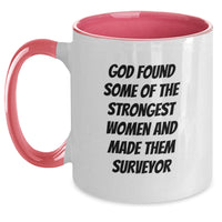 Load image into Gallery viewer, Funny Surveyor Gifts for Christmas - Two Tone Coffee Mug with Inspirational Quote, Gifts from Friends or Family, Surveyor Women and Strong Women - Main
