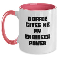Load image into Gallery viewer, Engineer Gifts, Funny Two Tone Coffee Mugs Gifts from Men to Women, Valentine's Unique Gifts for Engineer Friends - Main
