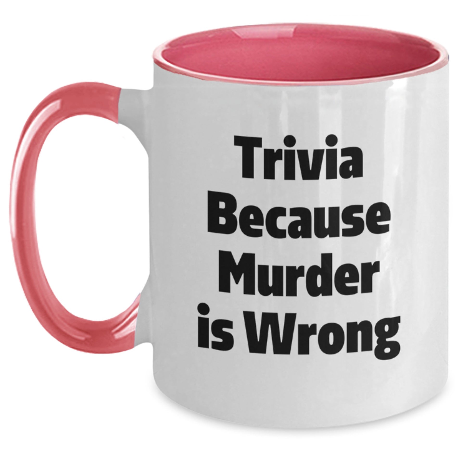Funny Trivia Gift for Trivia Enthusiasts, Unique Two Tone Coffee Mug for Graduation Gifts from Friends, Coworkers, Family - Main