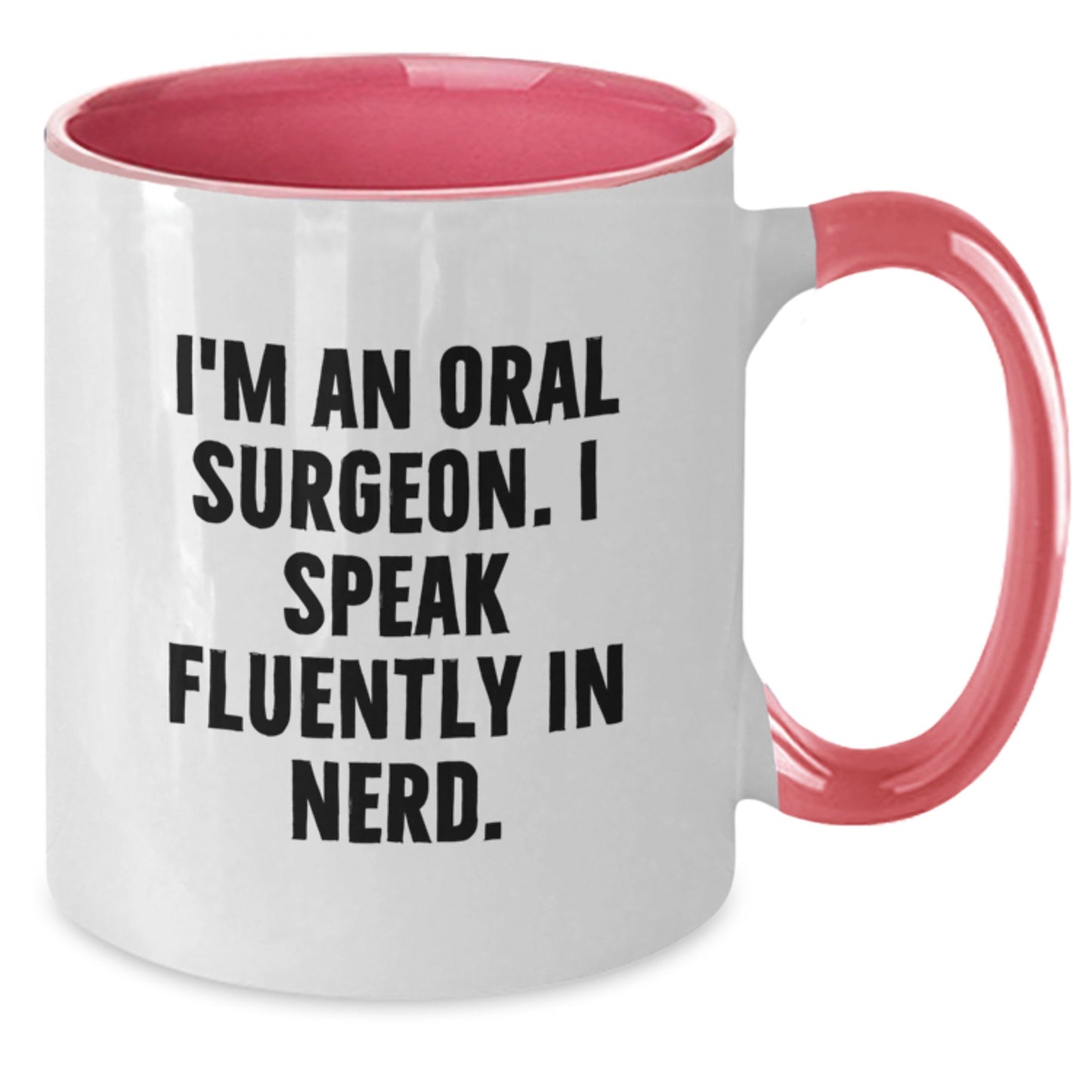 Funny Oral Surgeon Gifts from Friends to Men, Unique Two Tone Coffee Mug for Graduation - Additional