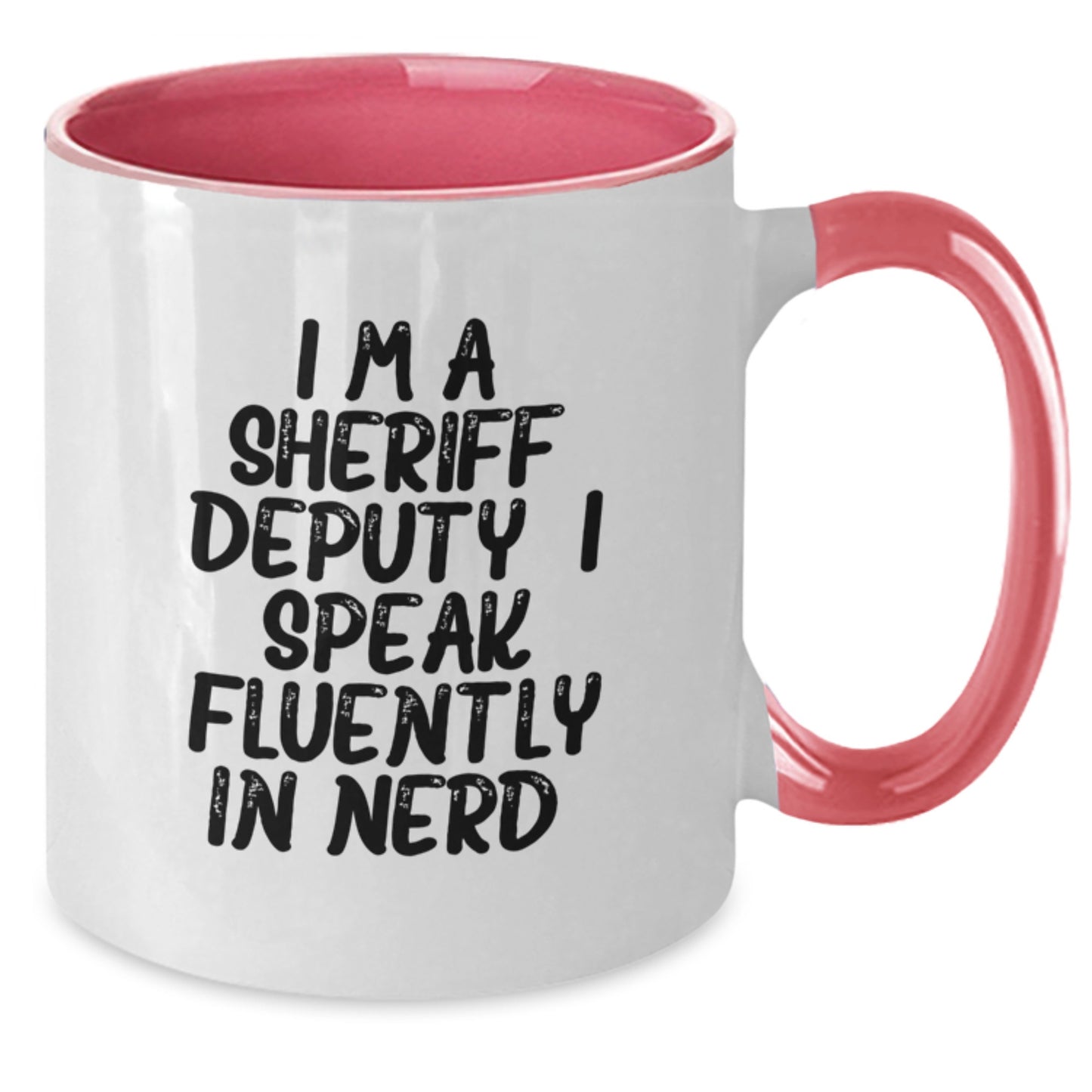 Sheriff Deputy Gifts from Family - Funny Two Tone Coffee Mug for Sheriff Deputy Graduation Unique Ideas to Gifts for Him - Additional
