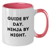 Load image into Gallery viewer, Gifts from Friends, Guide Enthusiasts, and Guide Lovers - Guide By Day, Ninja By Night. Two Tone Coffee Mug for Valentine's Unique Gifts - Additional
