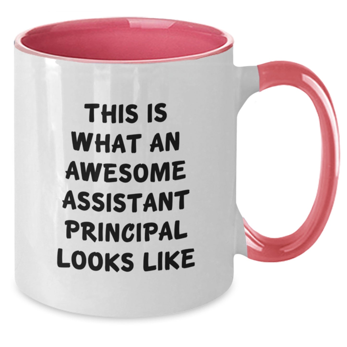 Funny Assistant Principal Gifts from Friends - Two Tone Coffee Mug, 'This Is What An Awesome Assistant Principal Looks Like' Birthday Unique Gifts for Men - Gifts for Assistant Principals - Additional