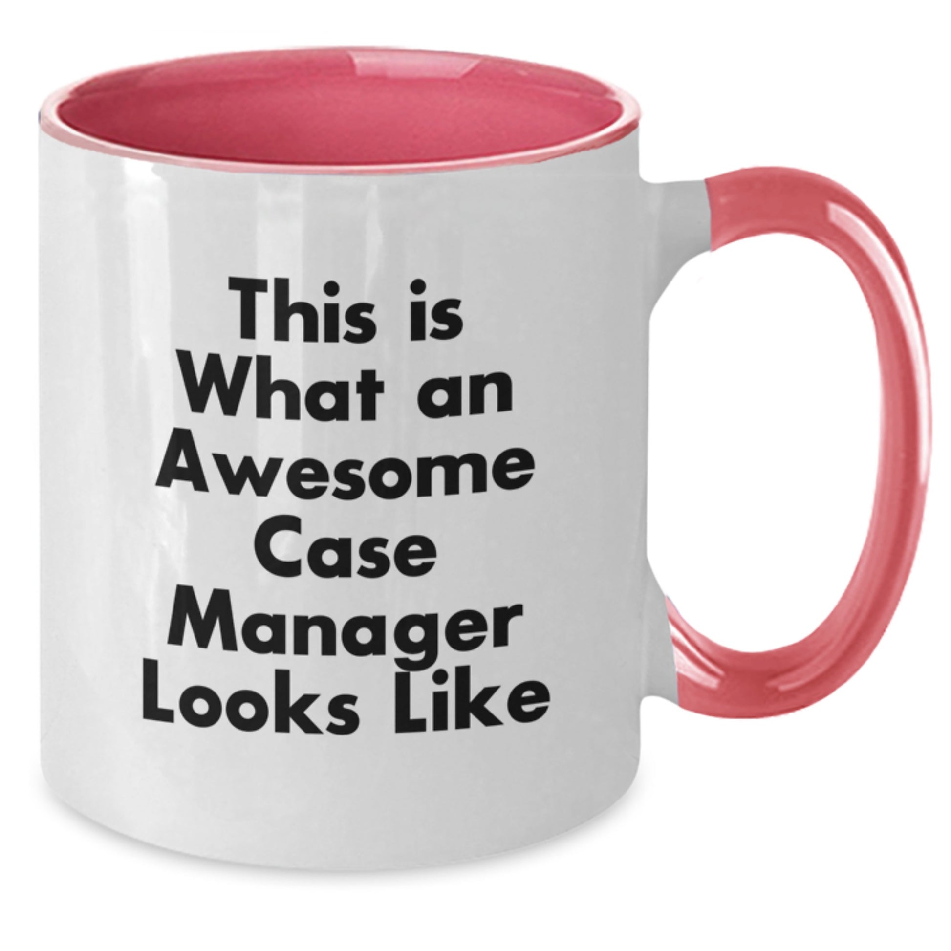 Graduation Unique Gifts for Case Manager, Funny Two Tone Coffee Mug, 'This Is What An Awesome Case Manager Looks Like' - Additional
