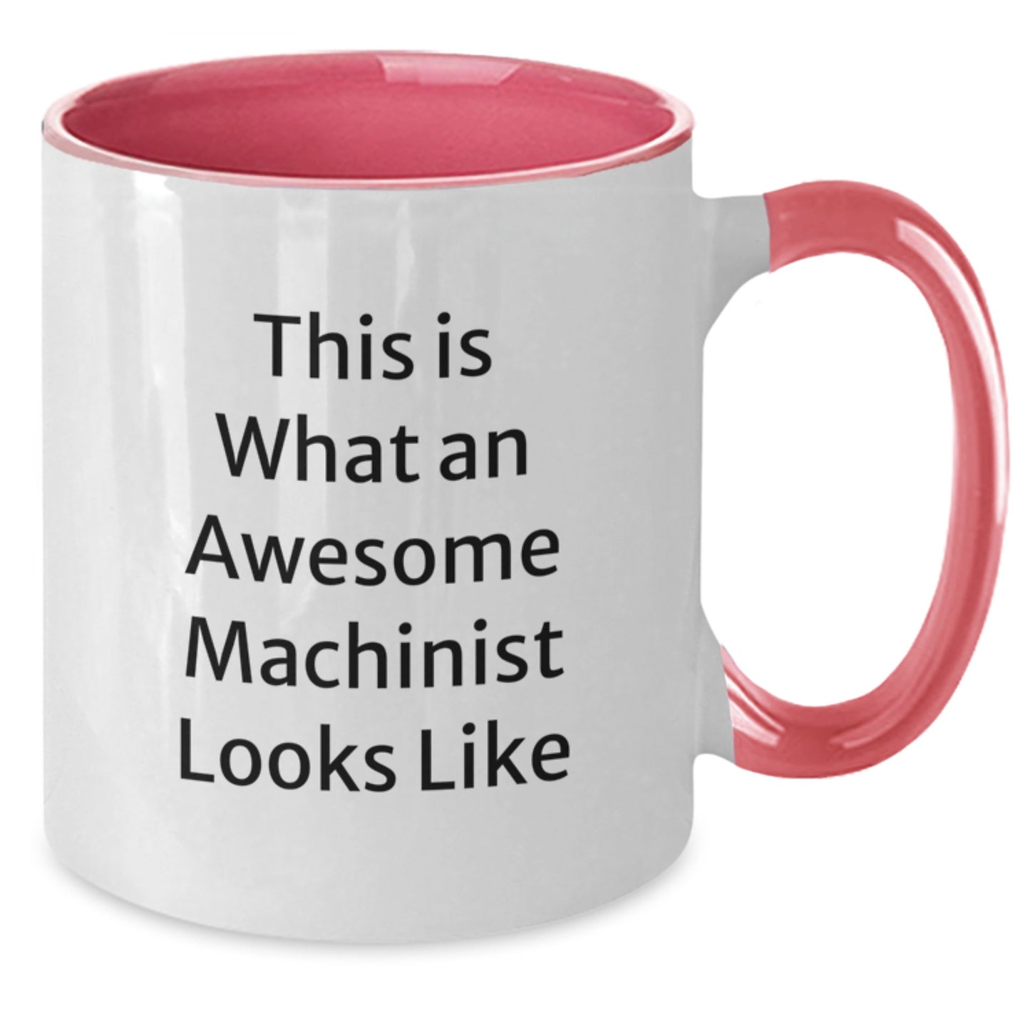Proud Machinist Keepsake Birthday Gift Mug for Him in Black & White - Additional
