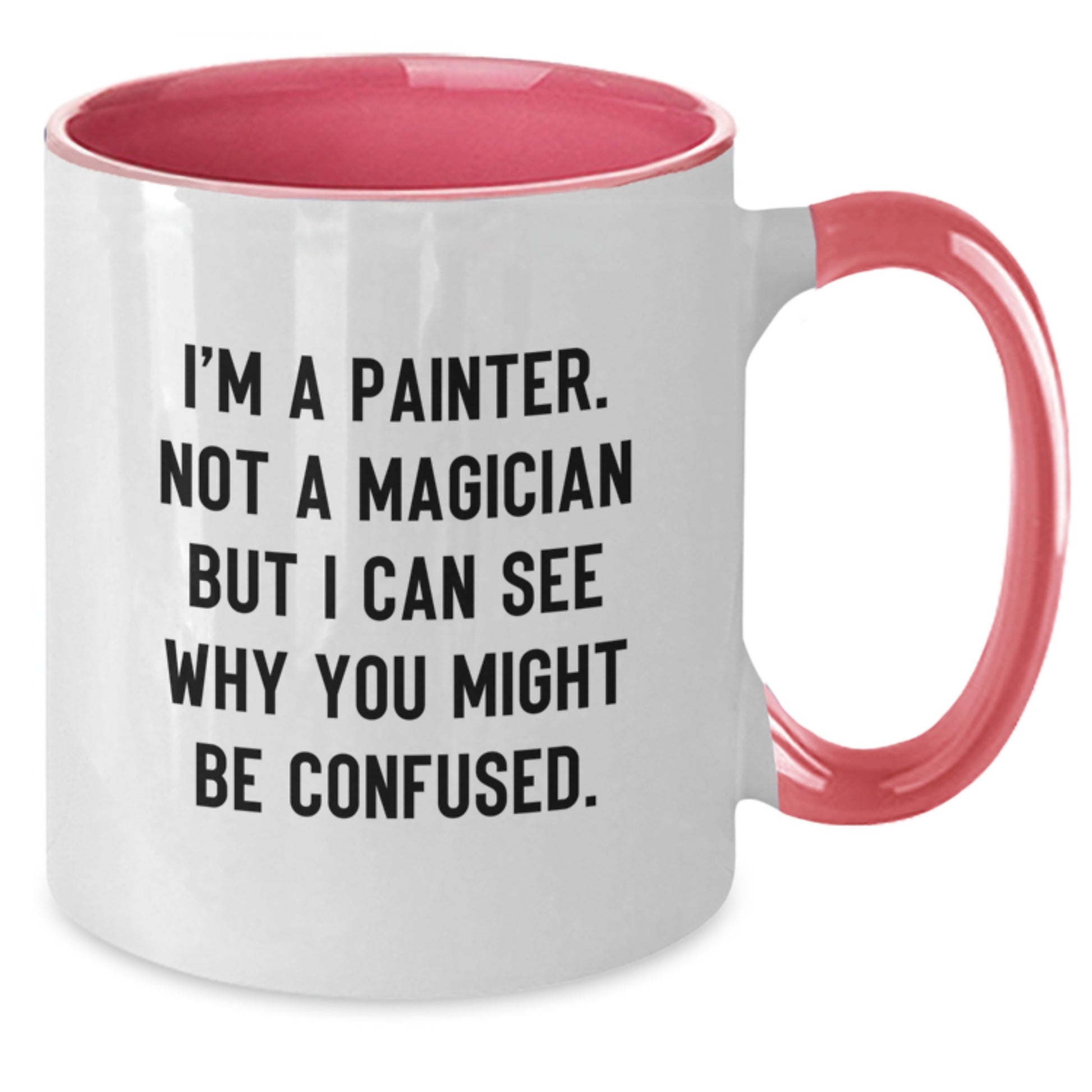 Painter Keepsake Two Tone Coffee Mug for Him Birthday Gift Black - Additional