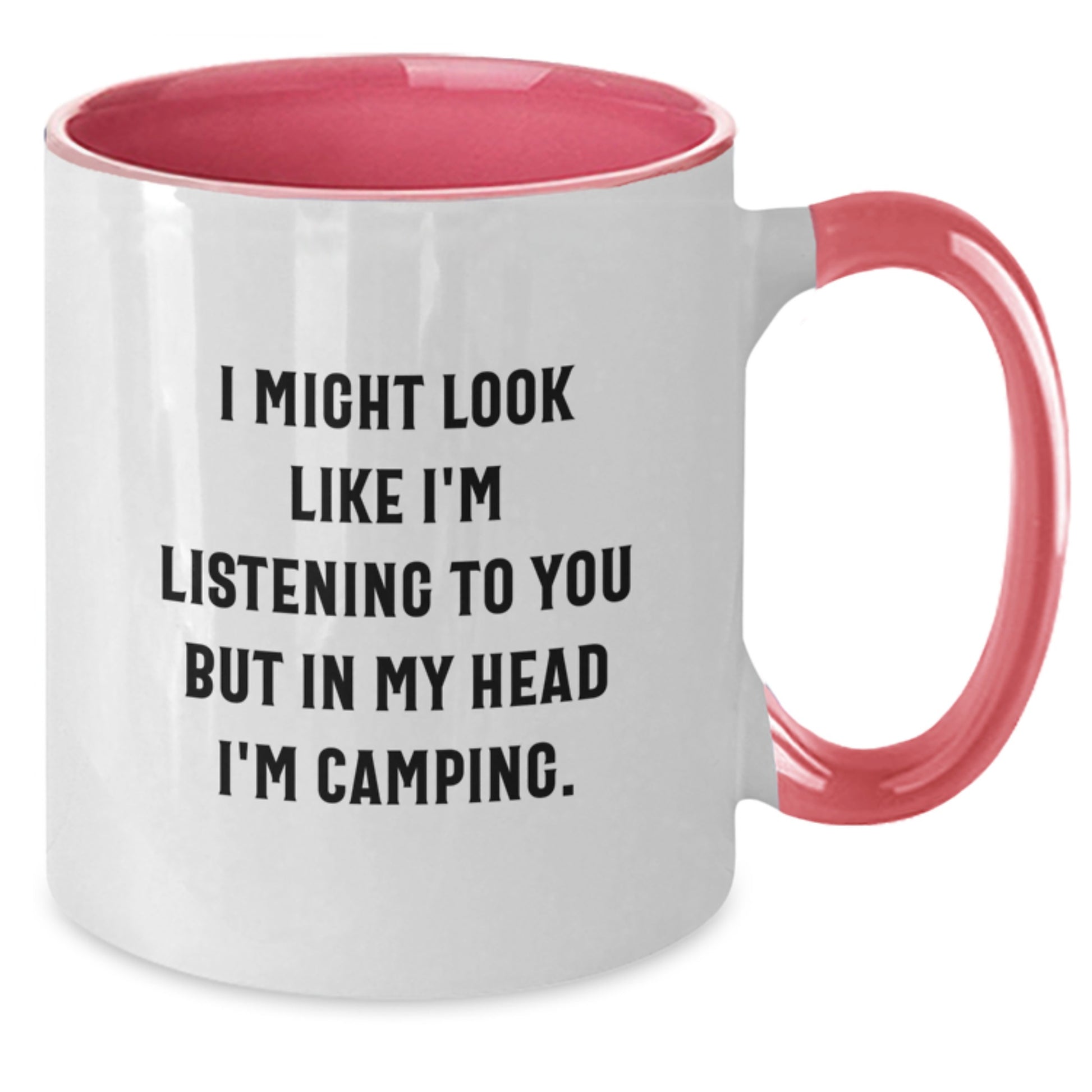 Camping Humor Funny Camping Two Tone Coffee Mug Gifts from Men to Friends on Valentine's - Additional