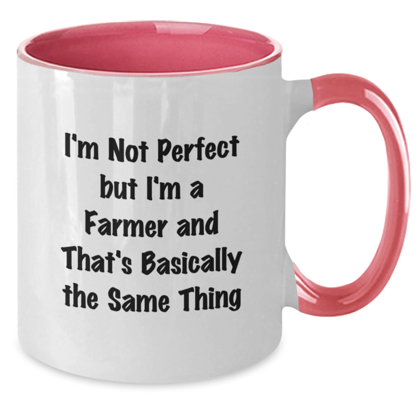 Birthday Gift Farmer Two Tone Coffee Mug for Her Present Farm Life - Additional