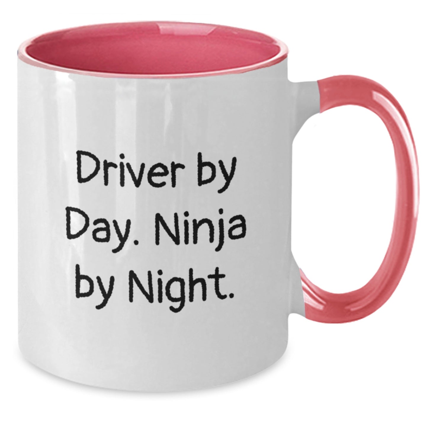 Funny Driver Gifts for Him, Driver By Day. Ninja By Night. Two Tone Coffee Mug, Perfect Christmas Unique Gifts from Men to Driver - Additional