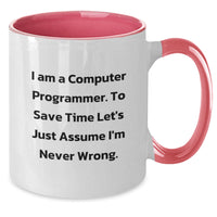 Load image into Gallery viewer, Funny Computer Programmer Gifts for Men Friends - I&#39;m Never Wrong Mug, Christmas Unique Gifts from Coworkers - Additional

