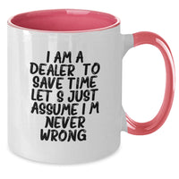 Load image into Gallery viewer, Funny Dealer Gifts, Two Tone Coffee Mugs for Men, Women, Friends, Family, from Dealers, Christmas Unique Gifts for Him, Her, Coworkers. - Additional
