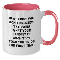 Load image into Gallery viewer, Funny Landscape Architect Gifts, Inspirational Two Tone Coffee Mug, Gifts from Friends for Landscape Architects this Christmas - Additional

