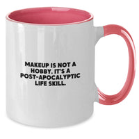 Load image into Gallery viewer, Funny Makeup Quotes Two Tone Coffee Mug Gifts for Makeup Lovers from Friends, Women, Family on Birthday - Additional

