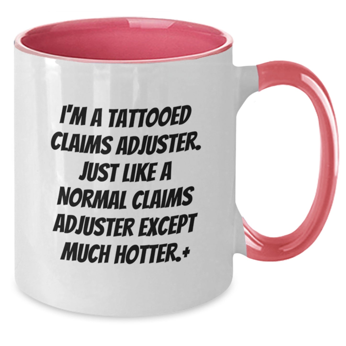 Funny Claims Adjuster Two Tone Coffee Mug Gifts from Men for Valentine's Unique - Additional
