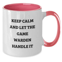 Load image into Gallery viewer, Funny Game Warden Gifts - Unique Valentine's Unique Gifts from Friends to Game Wardens - Two Tone Coffee Mug - Additional
