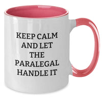 Load image into Gallery viewer, Funny Paralegal Gifts, Keep Calm and Let the Paralegal Handle It, Valentine's Unique Gifts for Paralegal Men and Women from Family, Friends, Coworkers - Additional
