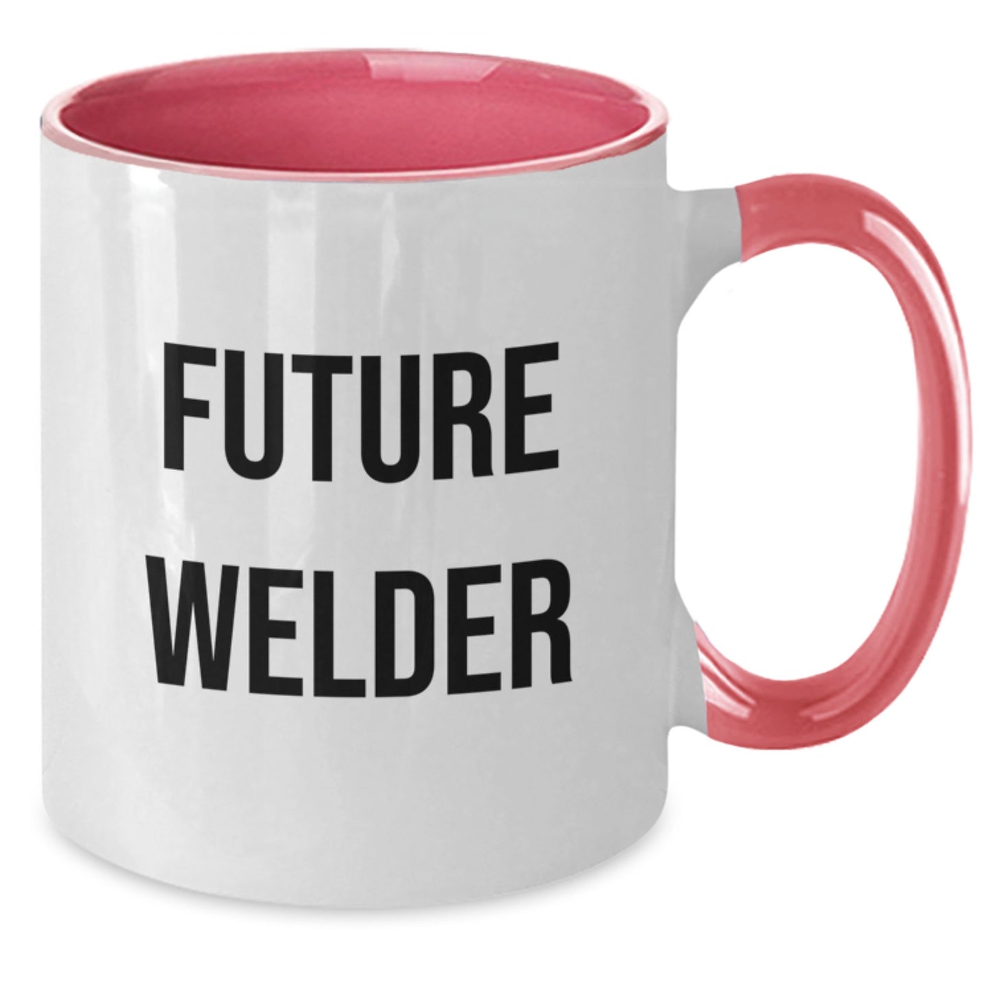 Funny Future Welder Gifts from Friends to Graduation Unique Gifts for Men, Two Tone Coffee Mug, 'Future Welder, Don't Burn the Toast' - Additional