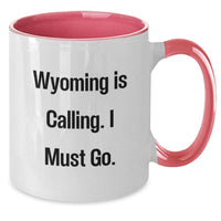 Load image into Gallery viewer, Wyoming Gifts from Friends - Funny Two Tone Coffee Mug for Wyoming Lovers on Valentine's - Additional
