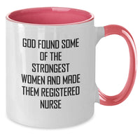 Load image into Gallery viewer, Funny Registered Nurse Gifts from Women, Cute Inspirational Quote Two Tone Coffee Mug for Valentine's, Registered Nurse Love - Additional
