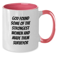 Load image into Gallery viewer, Funny Surveyor Gifts for Christmas - Two Tone Coffee Mug with Inspirational Quote, Gifts from Friends or Family, Surveyor Women and Strong Women - Additional
