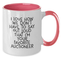 Load image into Gallery viewer, Funny Auctioneer Gifts from Men, Women, or Friends - Two Tone Coffee Mug - Valentine's Unique Gifts - Additional
