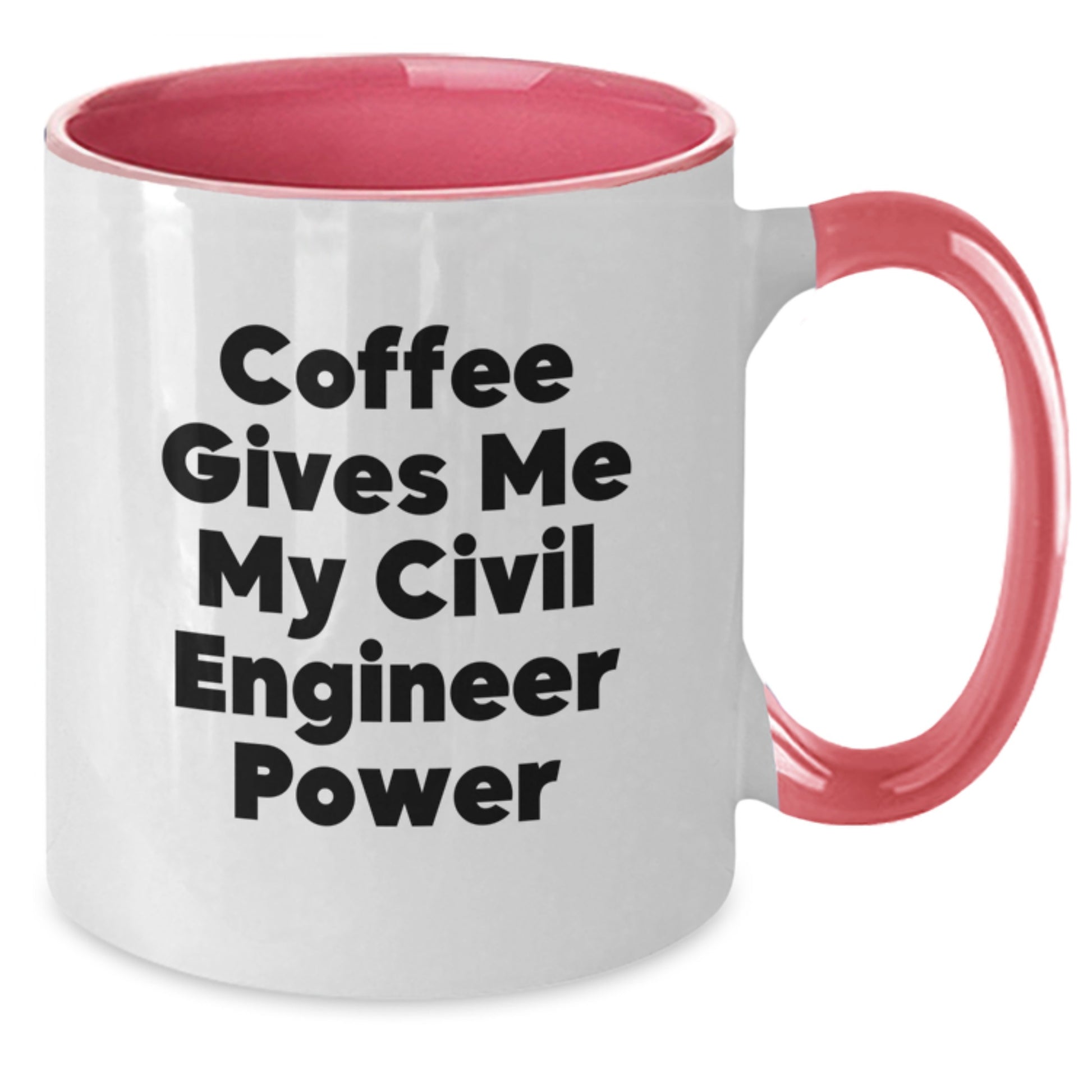 Civil Engineer Christmas Unique Gifts from Family - Funny Two Tone Coffee Mug - Additional