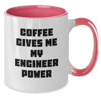 Load image into Gallery viewer, Engineer Gifts, Funny Two Tone Coffee Mugs Gifts from Men to Women, Valentine's Unique Gifts for Engineer Friends - Additional
