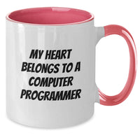 Load image into Gallery viewer, Gifts for Computer Programmer - Funny Computer Programmer Quote, Valentine's Unique Gifts for Him, Two Tone Coffee Mug - Additional
