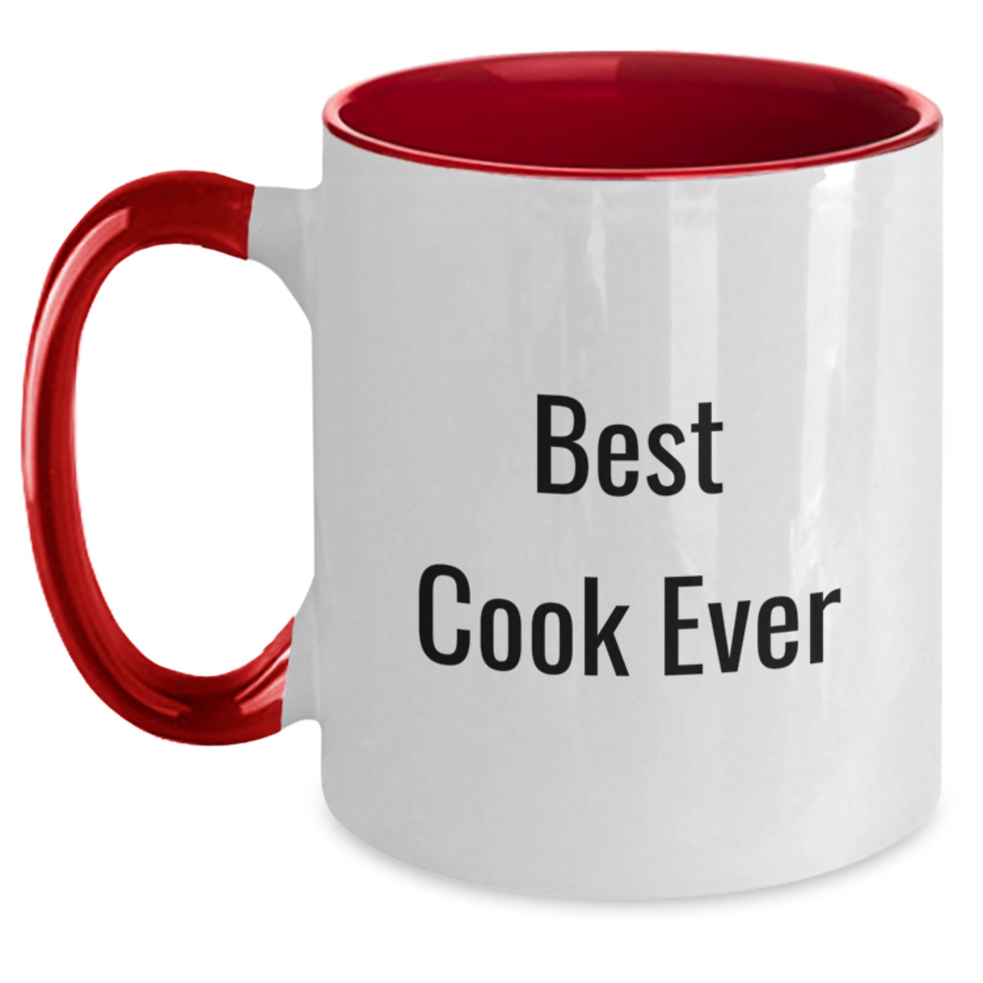 Best Cook Ever Keepsake Mug for Him Black & White Ceramic Birthday Gift - Main