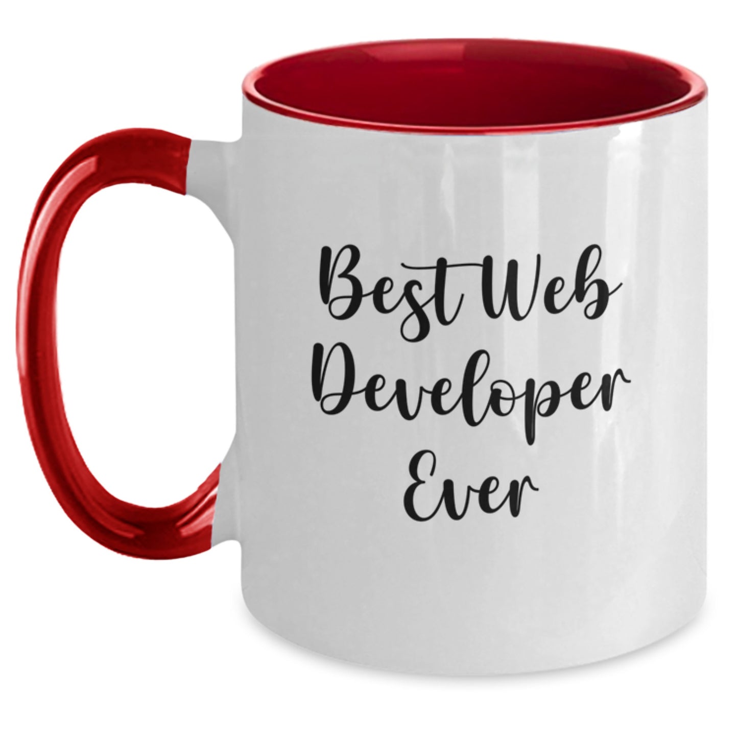 Two Tone Mug – Birthday Gift for a Best Friend – Web Developer Ever - Main