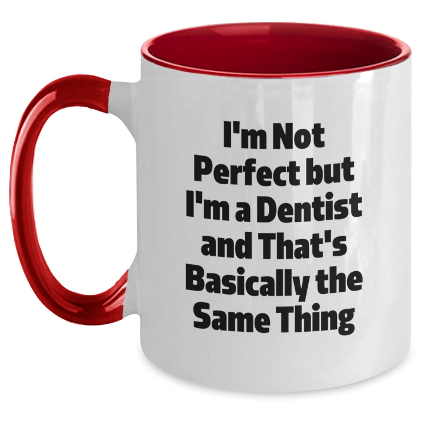 Dentist Keepsake Two Tone Mug for Him – Birthday Gift – 11oz Ceramic - Main