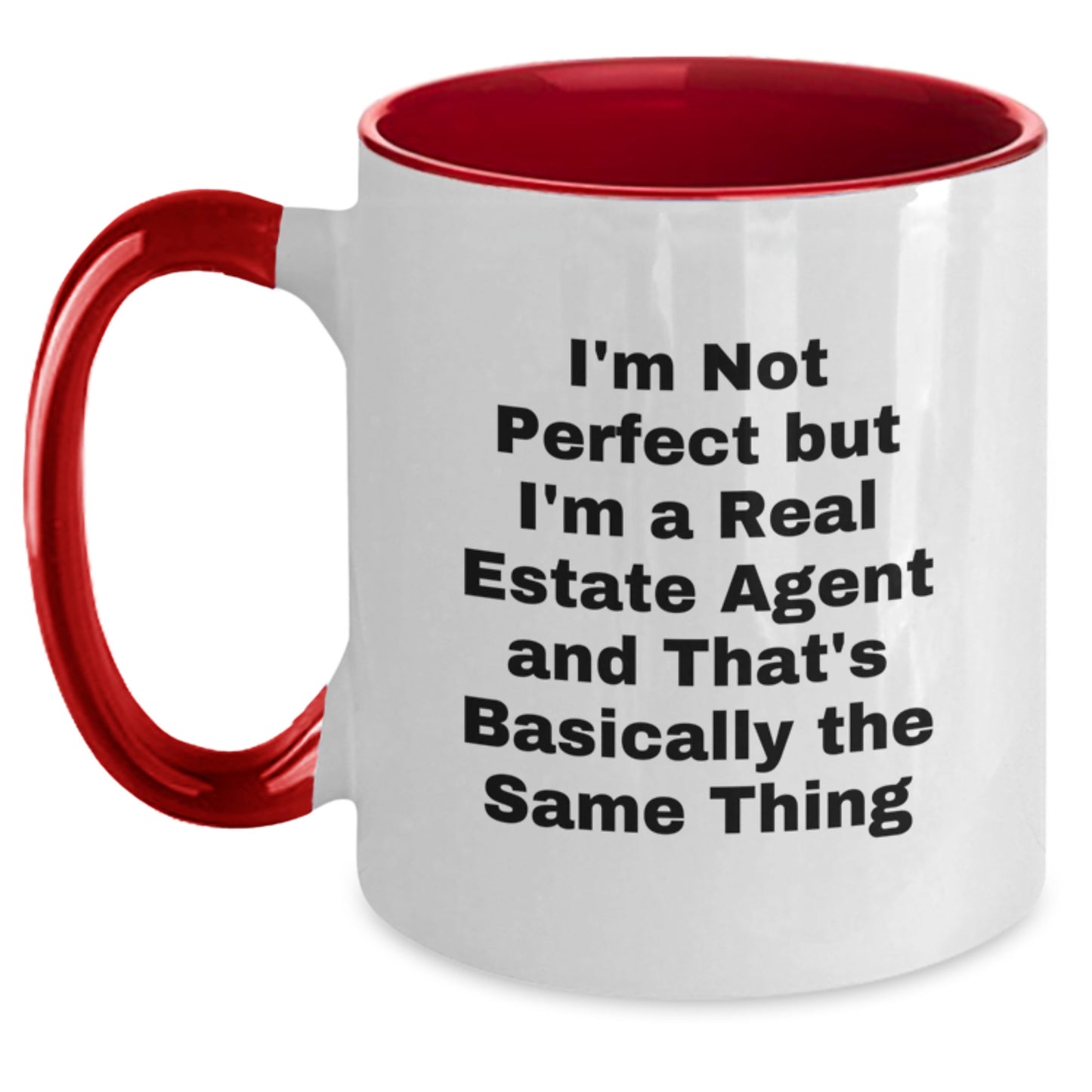 Real Estate Agent Two-Tone Coffee Mug Novelty Birthday Gift for Friends - Main