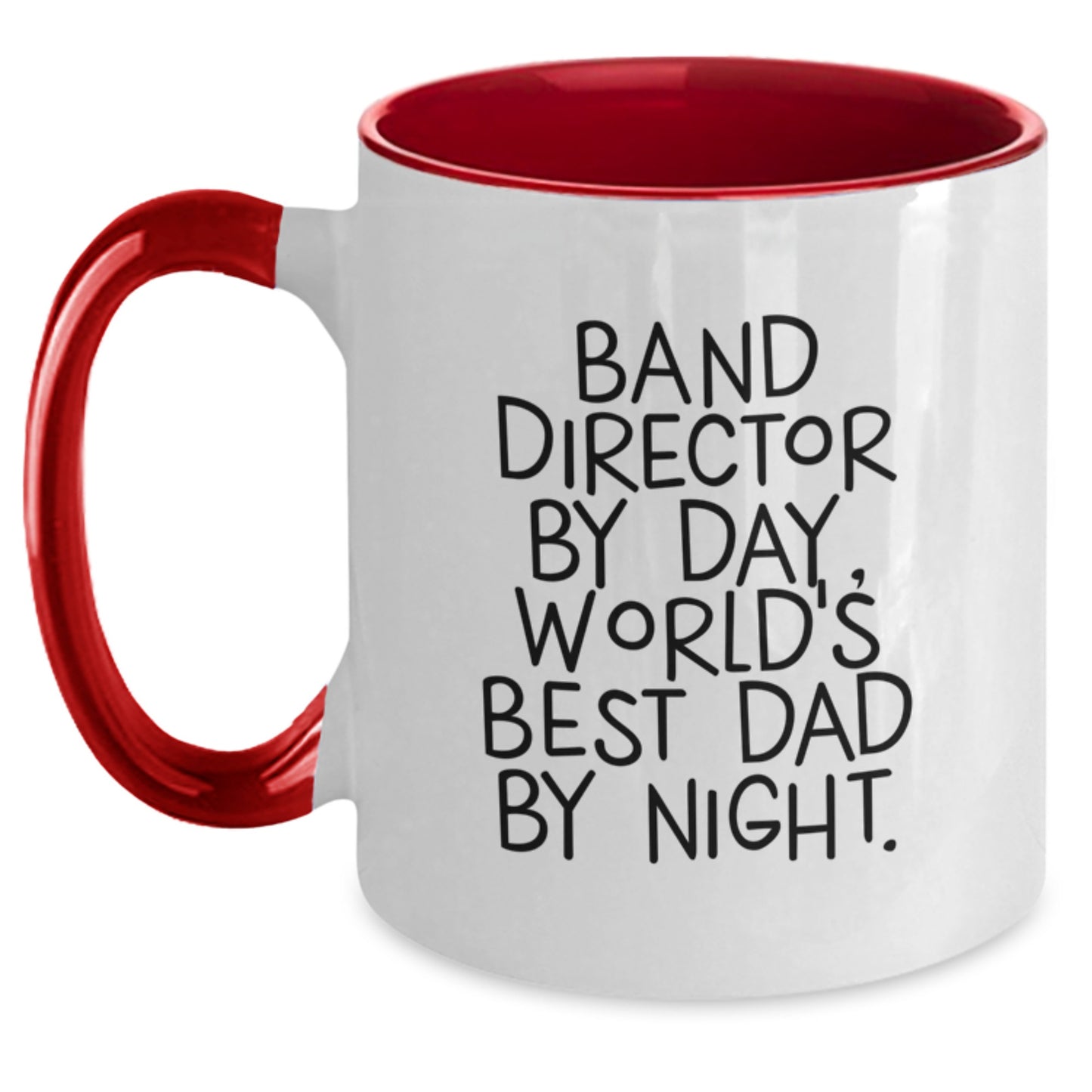 Band Director Keepsake Mug for Him Birthday Gift Black White Ceramic - Main