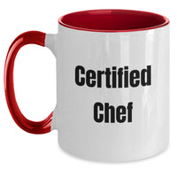 Load image into Gallery viewer, Funny Chef Quotes Two Tone Coffee Mugs Gifts for Chefs from Family and Friends - Main
