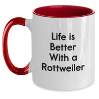 Load image into Gallery viewer, Funny Rottweiler Dog Gifts from Friends for Men Women Graduation Unique Two Tone Coffee Mugs - Main
