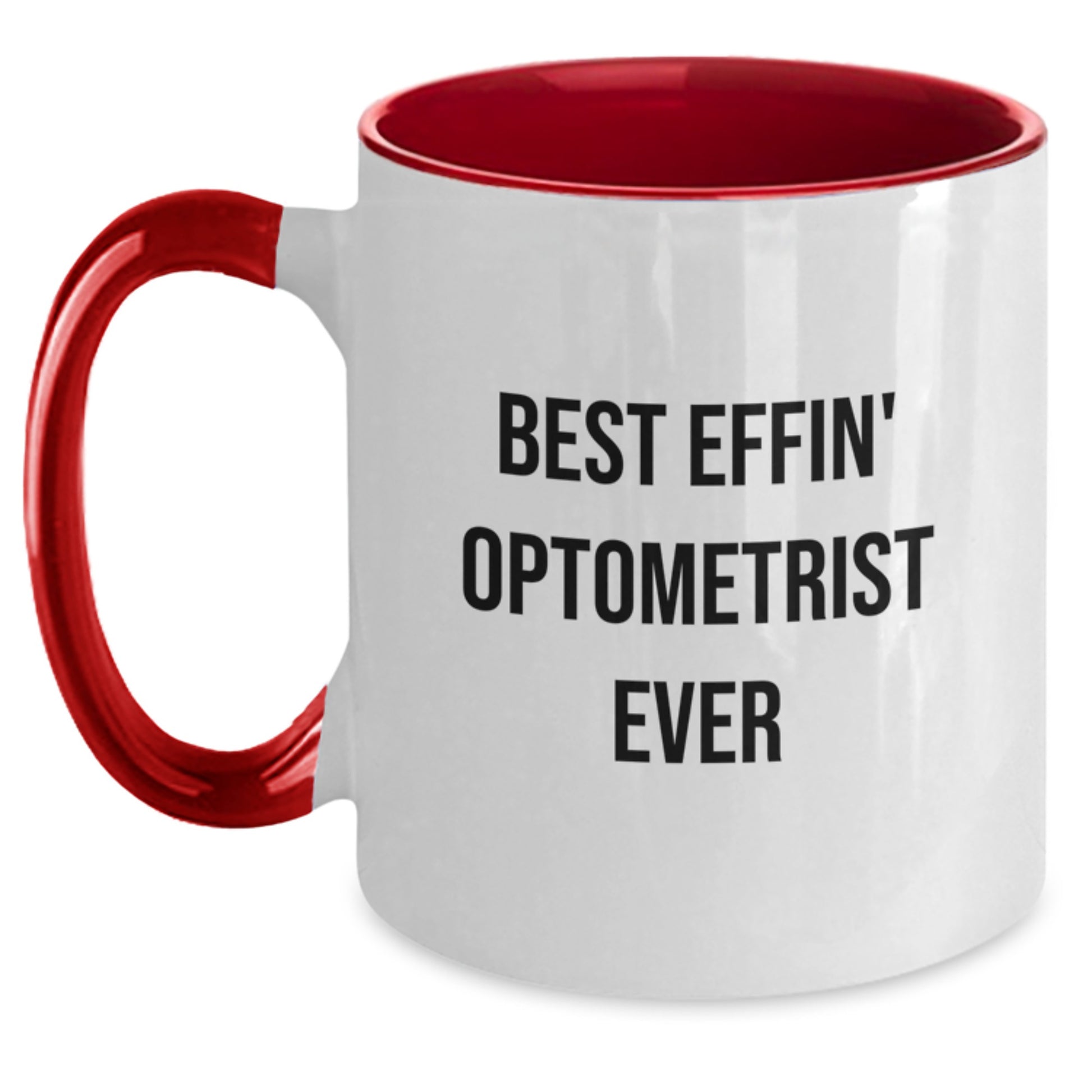 Funny Optometrist Gifts from Best Effin' Friends - Two Tone Coffee Mug for Optometrist - Main